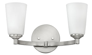 16"W Sadie 2-Light Bath Two Light in Brushed Nickel