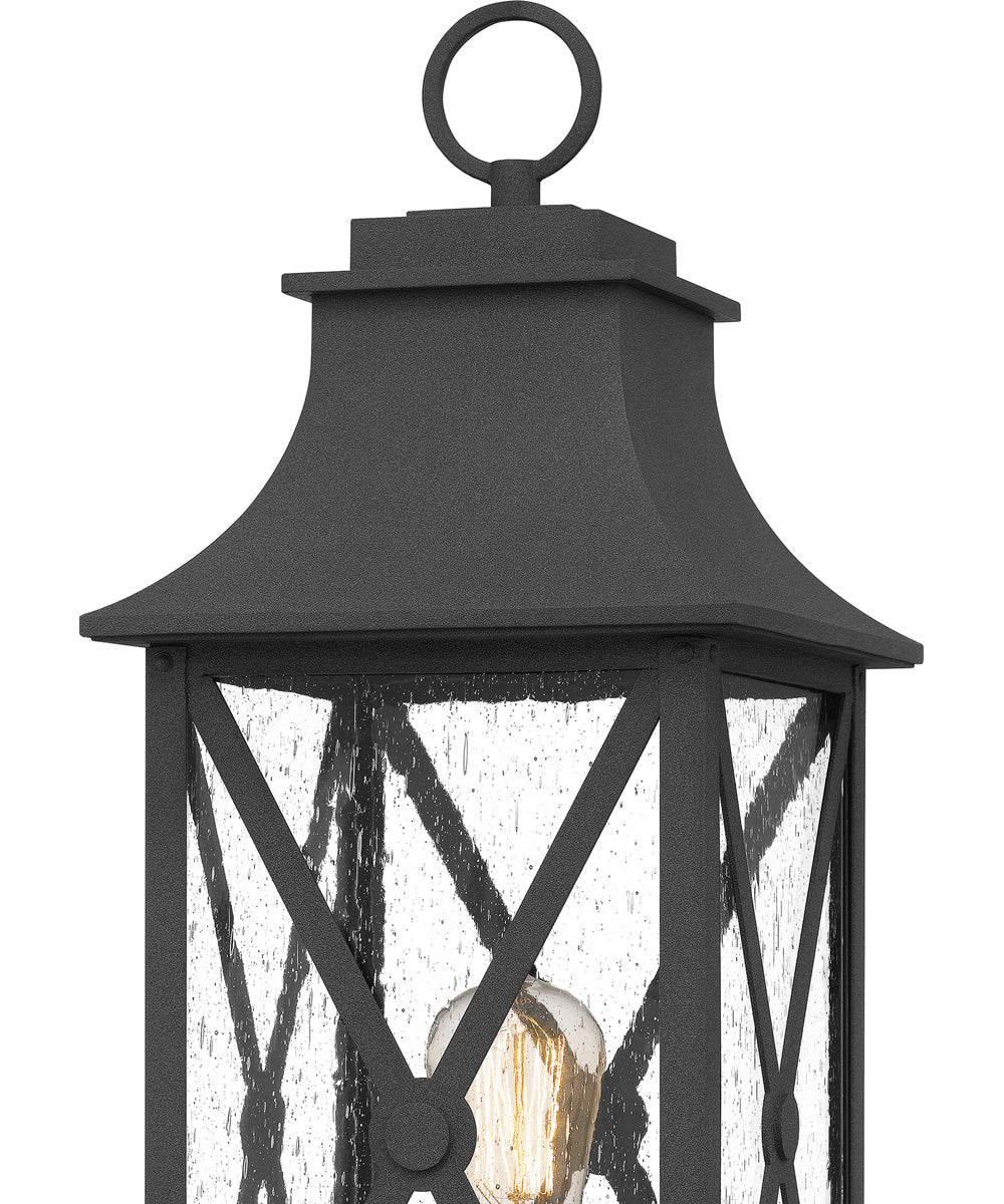 Ellerbee Large 1-light Outdoor Post Light Mottled Black