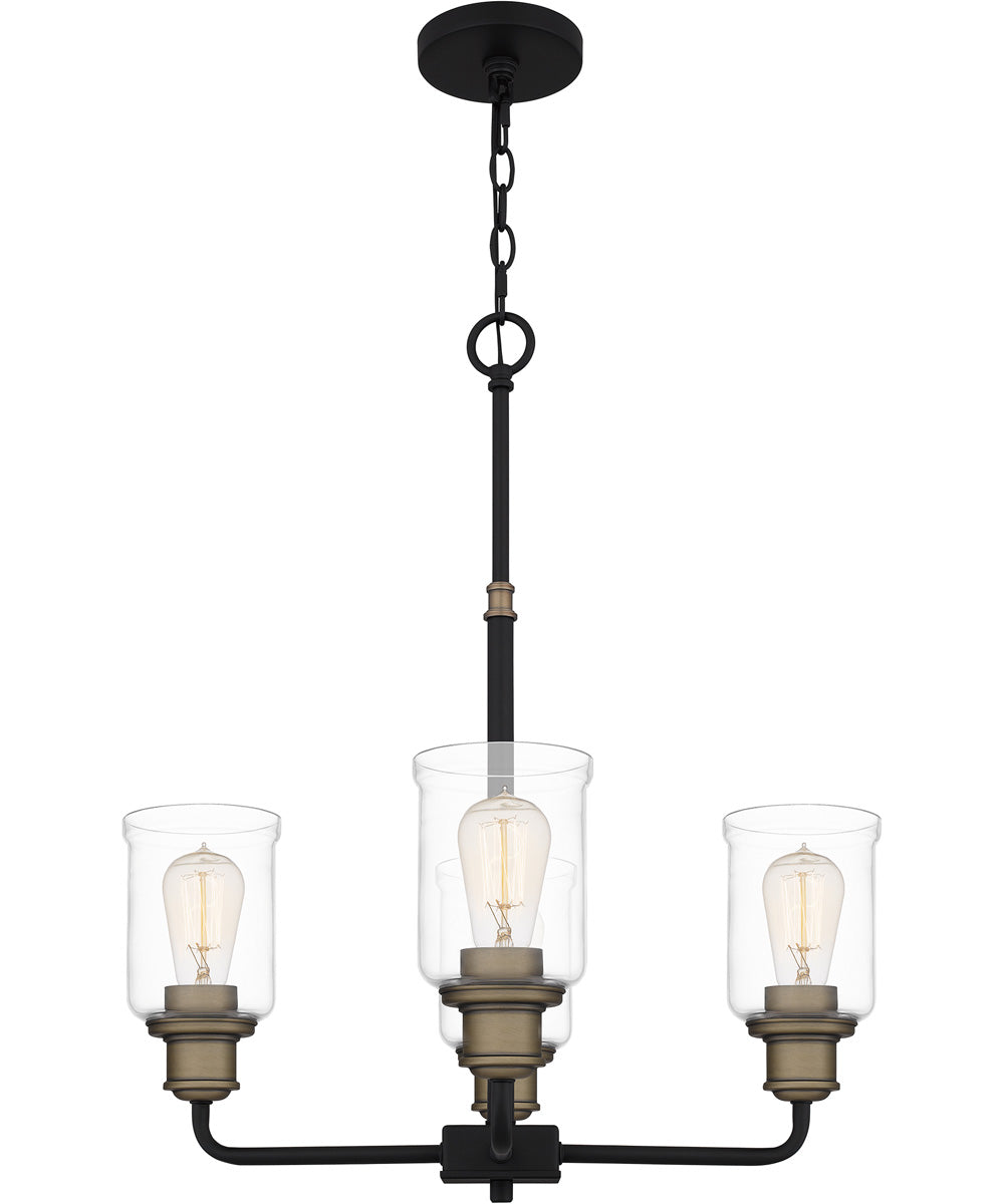 Cox 4-light Chandelier Matte Black