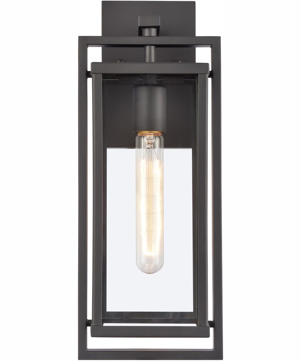 Gladwyn 16.5'' High 1-Light Outdoor Sconce - Matte Black