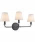 Hoyle 24'' Wide 3-Light Vanity-Light - Matte Black