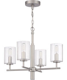 Hailie 4-Light Chandelier Satin Nickel