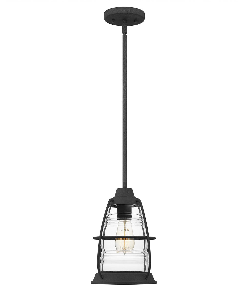 Admiral Small 1-light Mini Pendant Mottled Black