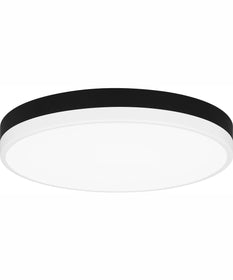 Weldin Medium Flush Mount Matte Black White