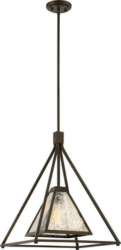 17"W Mystic 1-Light Pendant Forest Bronze