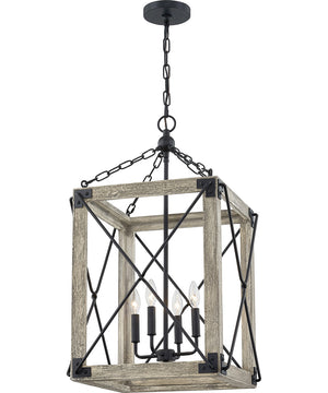 Gemma 4-light Pendant Matte Black