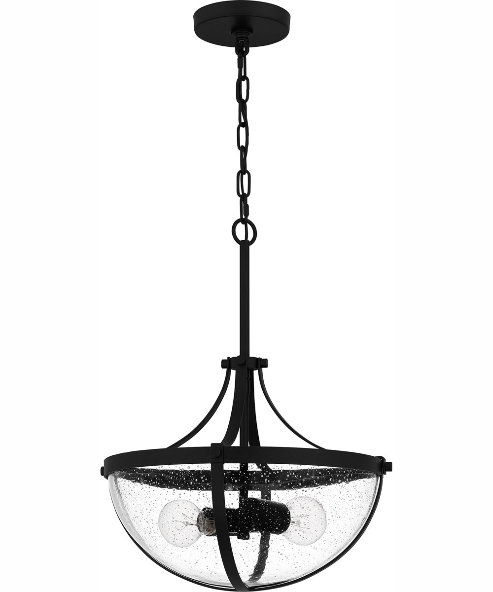 Antebellum Large 2-light Pendant Matte Black