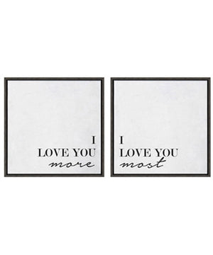 24"H Adline Wall Art Set of 2 Black/White