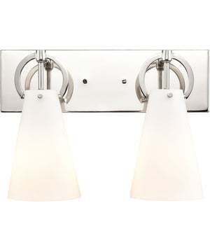 Gabby 2-Light vanity-Light  Polished Nickel