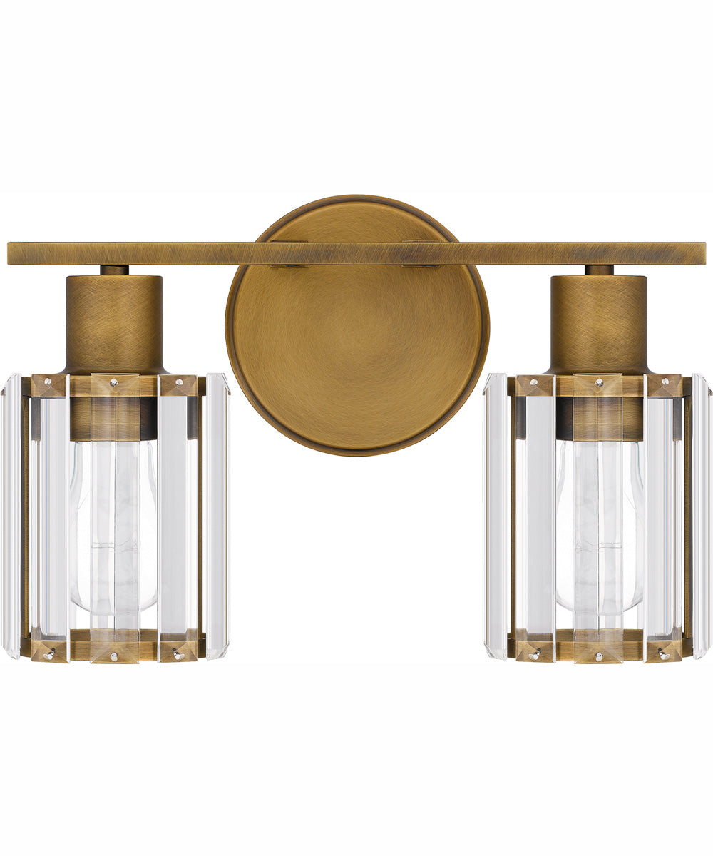 Isla Medium 2-light Bath Light Weathered Brass