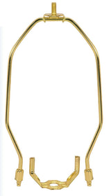 6"H Polished Brass Heavy Duty Harp Fitter For Lamp Shades
