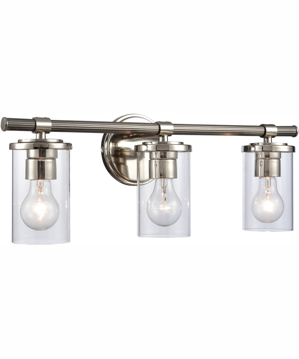 Burrow 22'' Wide 3-Light Vanity-Light - Polished Nickel