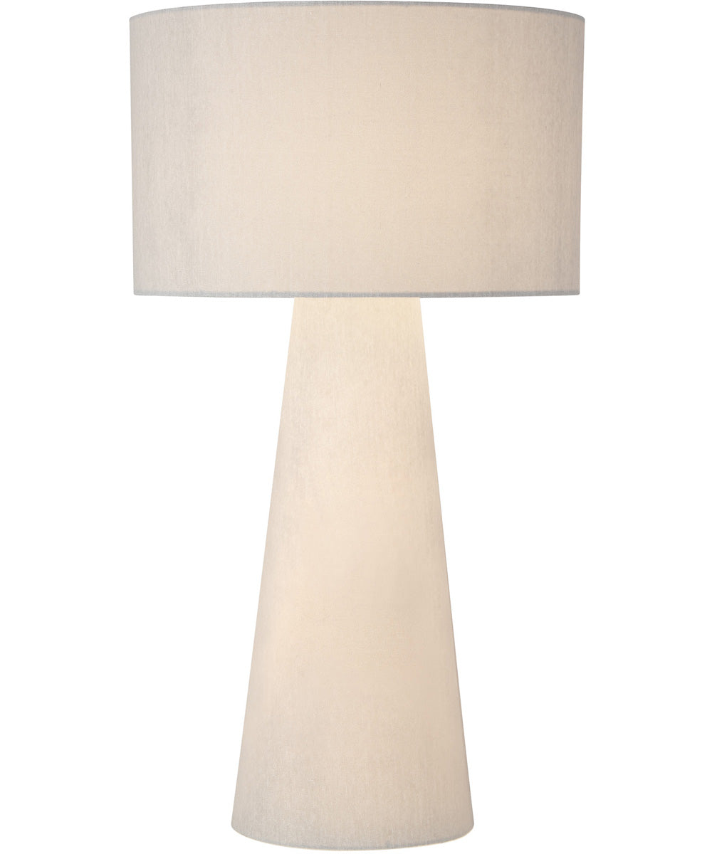 Montebello 2-Light Table Lamp Grey Fabric Body/Grey Fabric Shade