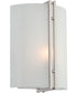 Madoc 1-Light Sconce Ps/Frost Glass Shade