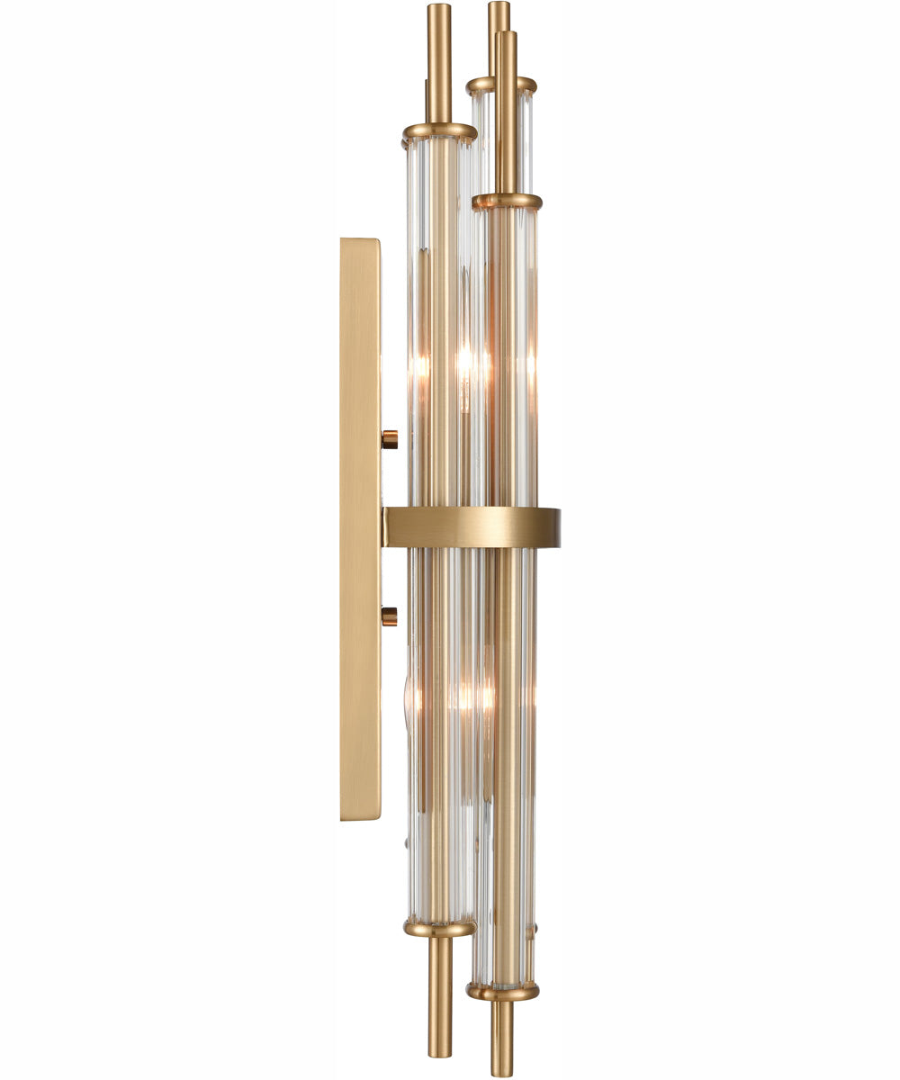 Serena 21.25'' High 2-Light Sconce - Satin Brass