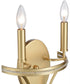 Noura 20'' High 2-Light Sconce - Champagne Gold