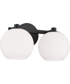 Ansley 2-Light Vanity Matte Black