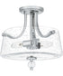 Hollister 2-light Semi Flush Mount Polished Nickel