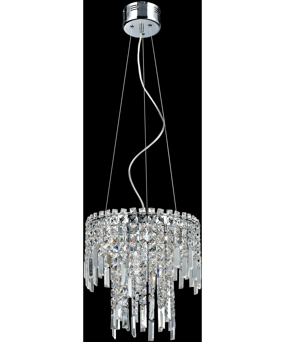 Helanie 6-Light Chandeliers Chrome/Crystals