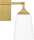 Thoresby Medium 2-light Bath Light Aged Brass