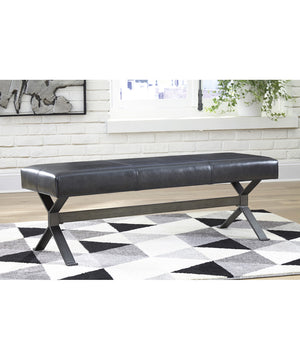 20"H Lariland Accent Bench Black