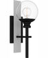 Gladstone Large 1-light Outdoor Wall Light Earth Black