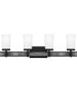 Dalton Extra Large 4-light Bath Light Earth Black