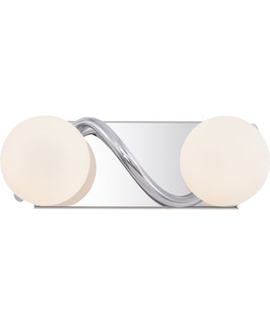 Essence 2-light Bath Light Polished Chrome