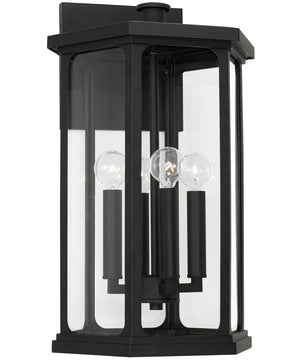 Walton 4-Light Outdoor Wall-Lantern Black