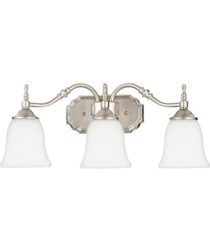 Tritan Large 3-light Bath Light Brushed Nickel