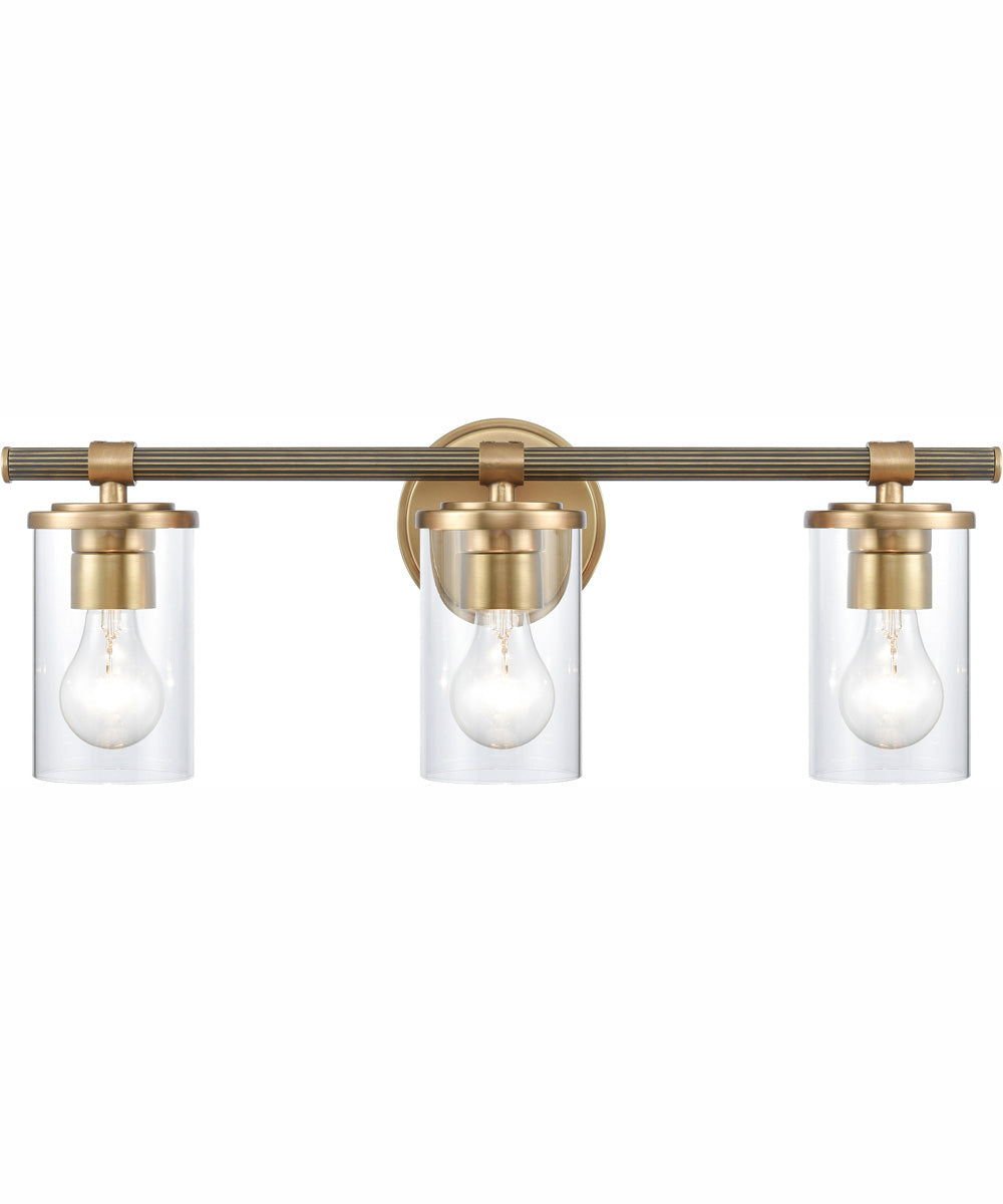 Burrow 22'' Wide 3-Light Vanity-Light - Natural Brass