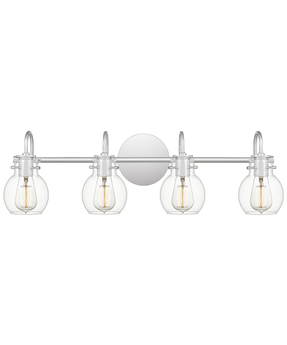 Andrews Extra Large 4-light Bath Light Polished Chrome