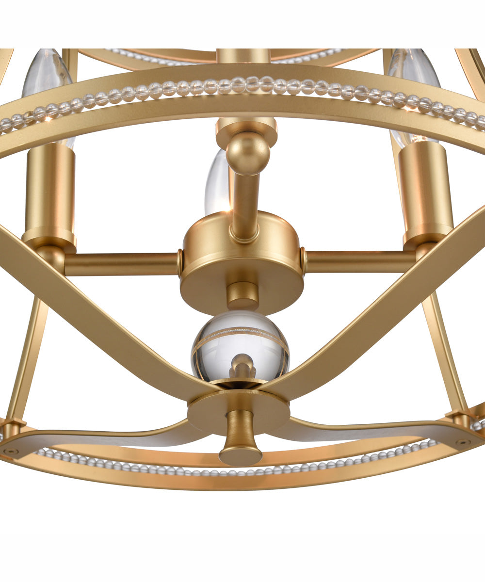 Noura 15.5'' Wide 4-Light Pendant - Champagne Gold