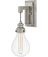 Denton 1-Light Single Light Sconce in Pewter