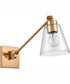 East Point 14.5'' High 1-Light Swingarm Sconce - Satin Brass