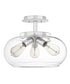 Andrews 3-light Semi Flush Mount Polished Chrome