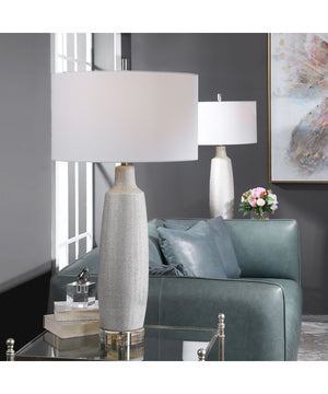 Kathleen Metallic Silver Table Lamp