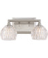 Serena Medium 2-light Bath Light Brushed Nickel