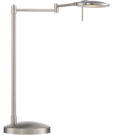 Dessau Turbo LED Table Lamp Satin Nickel