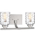 Cristal Medium 2-light Bath Light Brushed Nickel