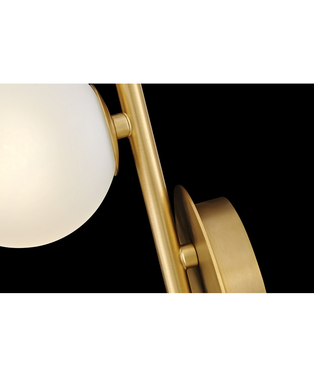 Selene 3-Light Large Three Light Sconce in Lacquered Brass