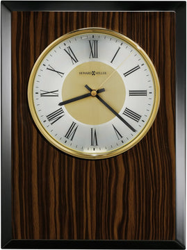 14"H Honor Time Tempo Wall Clock Macassar Ebony