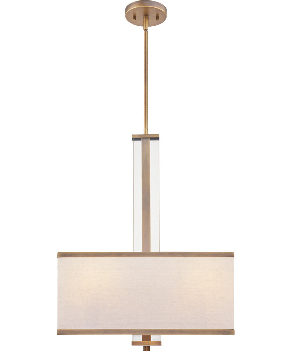 Callum 4-light Pendant Weathered Brass