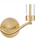 Celsius 11'' High 2-Light Sconce - Satin Brass