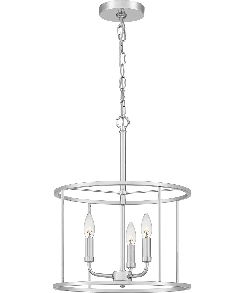 Abner 3-light Pendant Polished Chrome