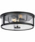 Gilliam 12-5/8 in. 2-Light New Traditional Flush Mount Matte Black