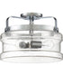 Danbury 3-light Semi Flush Mount Polished Chrome