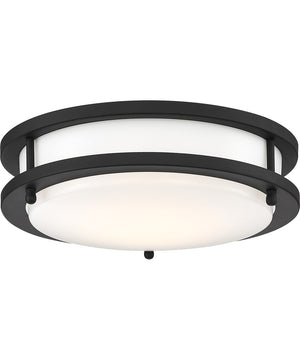 10"W Glamour LED Close-to-Ceiling Light Matte Black