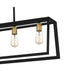 Tilly 5-light Island Light Matte Black