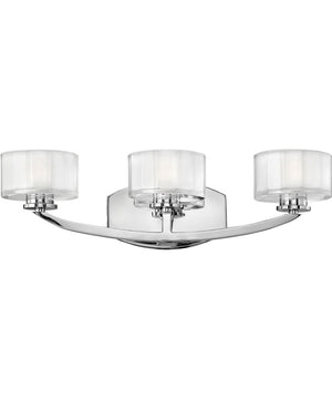 Meridian 3-Light LED Vanity in Chrome